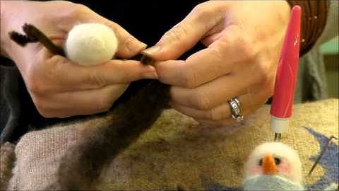 How to Needle Felt - Ornament Series: Snowman by Sarafina Fiber Art