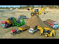 JCB Tractor Cartoon Video | JCB 3dx Full Loding Truck Pulling Out | Cartoon Video | Cartoon 