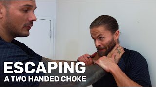 Escaping A Two Hand Choke: Self Defense That Works