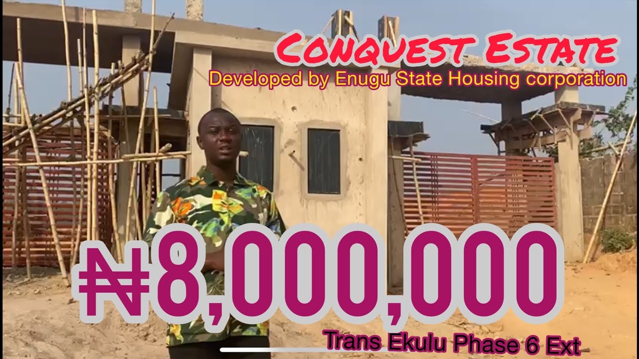 *NEW* Conquest Estate 8M per Plot with C of O Developed by the Enugu State Housing Corporation