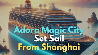 China's first domestically-built large curise ship, the Adora Magic City