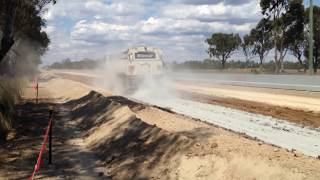 Midland Highway Shoulder Widening Project - mid works November 2017