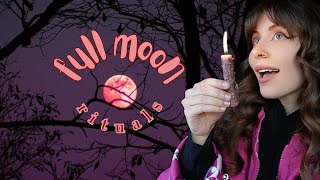 Full Moon Rituals   witchy day in the life vlog (positive affirmations, journal prompts, witchcraft)