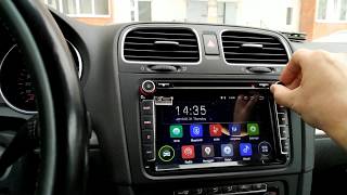 Установка головного устройства на VW Golf 6 с Aliexpress.  ISUDAR 8