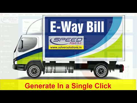 Video preview: How to Generate E-Way Bill using Speed Plus 9.0 Business ERP Software in a Single click (English)
