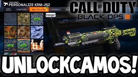 BLACK OPS 3 HOW TO UNLOCK ALL CAMOS! UNLOCK ALL GUN CAMOS (BO3 GOLD & DIAMOND CAMO)