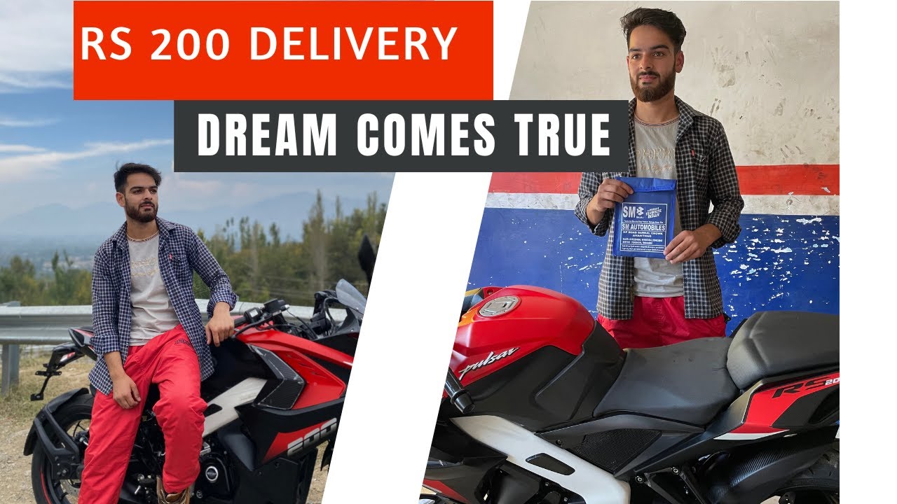 Taking Delivery Of My New Bike Bajaj Pulsar RS 200 BS6.For YouTube Videos Dream Comes True