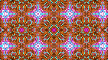 VJ Loop #148 Kaleidoscope Video Background Screensaver 1 Min