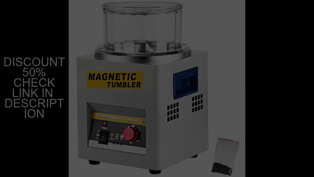 SucceBuy KT-185 Magnetic Tumbler Jewelry Polisher Mini Metal Finisher Finishing Machine 110V/220V Go