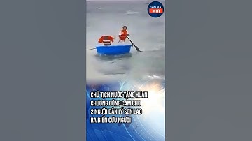 Chủ tịch nước tặng Huân chương Dũng cảm cho 2 người dân Lý Sơn lao ra biển cứu người