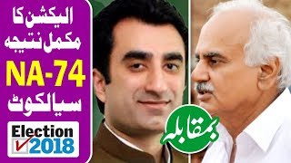 NA 74 Sialkot Election Results 2018 | Pakistan Election 2018 | Election Box