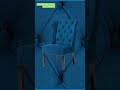ParleFoamCentre High Back Wooden Dining Chair with Designer Quilting Back #shorts #chairs #mumbai