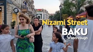 Nizami Street Baku Azerbaijan | Walking Tour Baku Azerbaijan 4K HDR