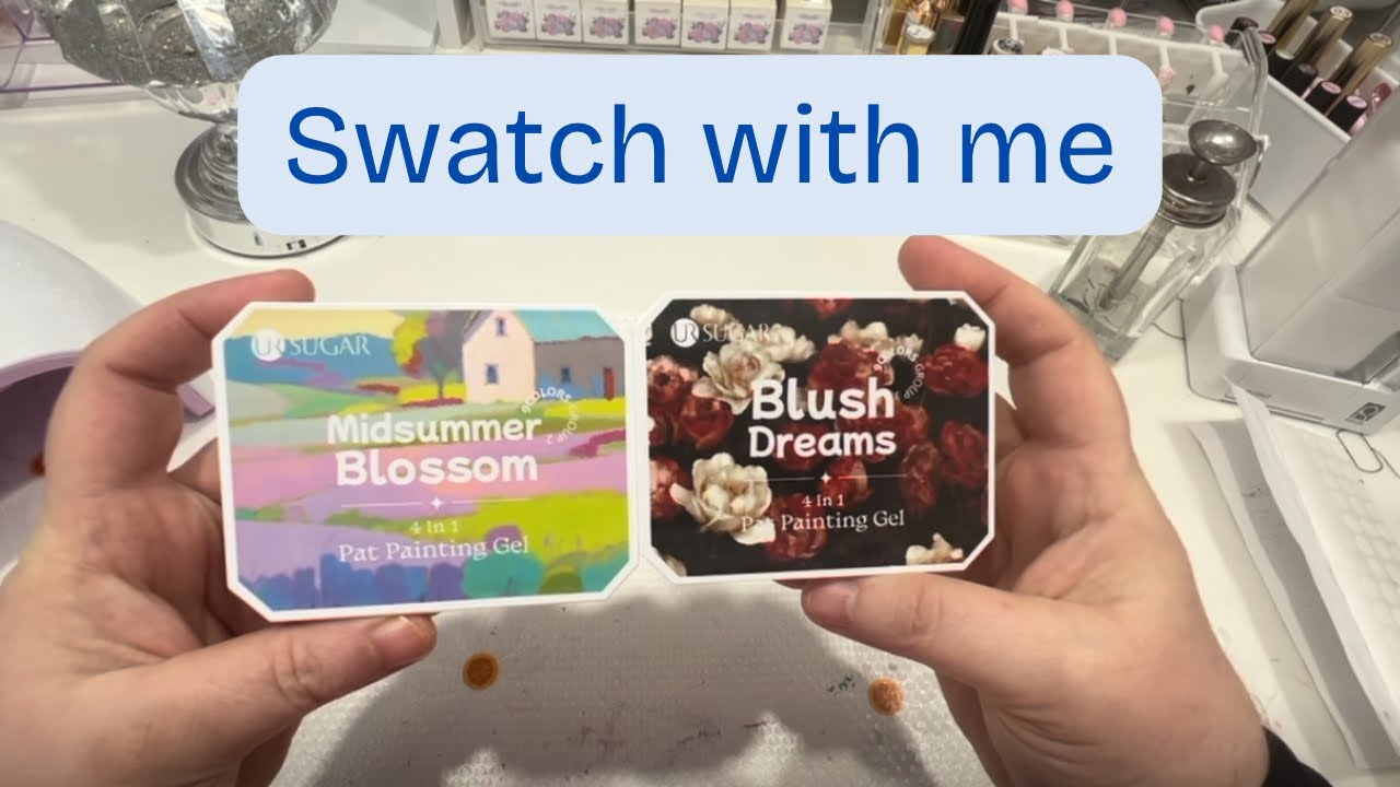 UR Sugar  Blush Dreams & MidSummer Blossom 4in1 Pat Painting Gel