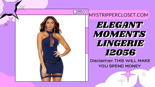 Y Midnight Blue Mini Dress By Elegant Moments Lingerie 12056