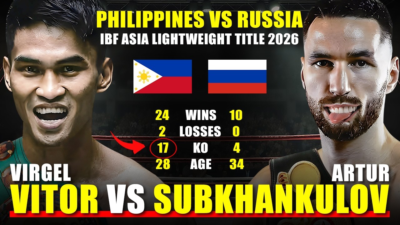 VIRGEL VITOR vs ARTUR SUBKHANKULOV | 2026 *KO* OF THE YEAR | IBF Asia Title | Philippines vs Russia