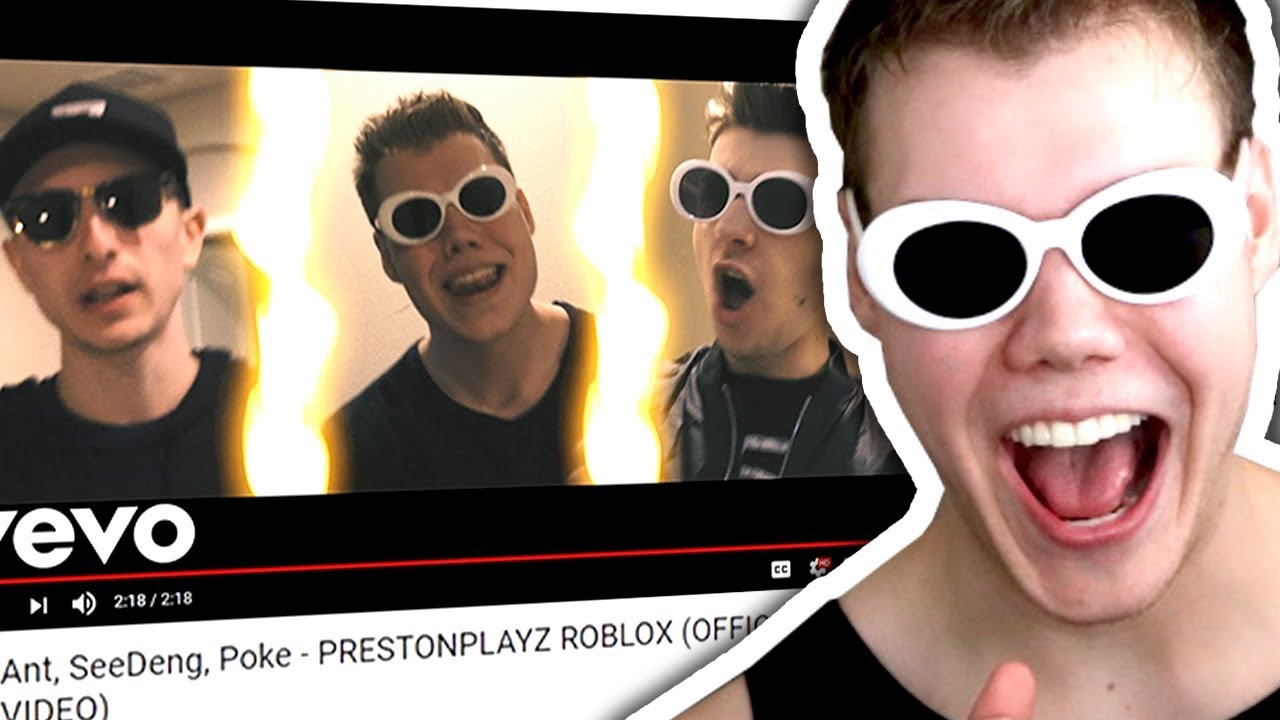 My Diss Track On Prestonplayz Noboom Music Video Reaction Youtube - roblox poke distrack on preston and noboom