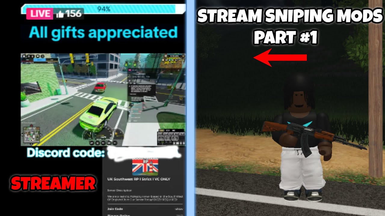 stream sniping moderators in erlc private servers