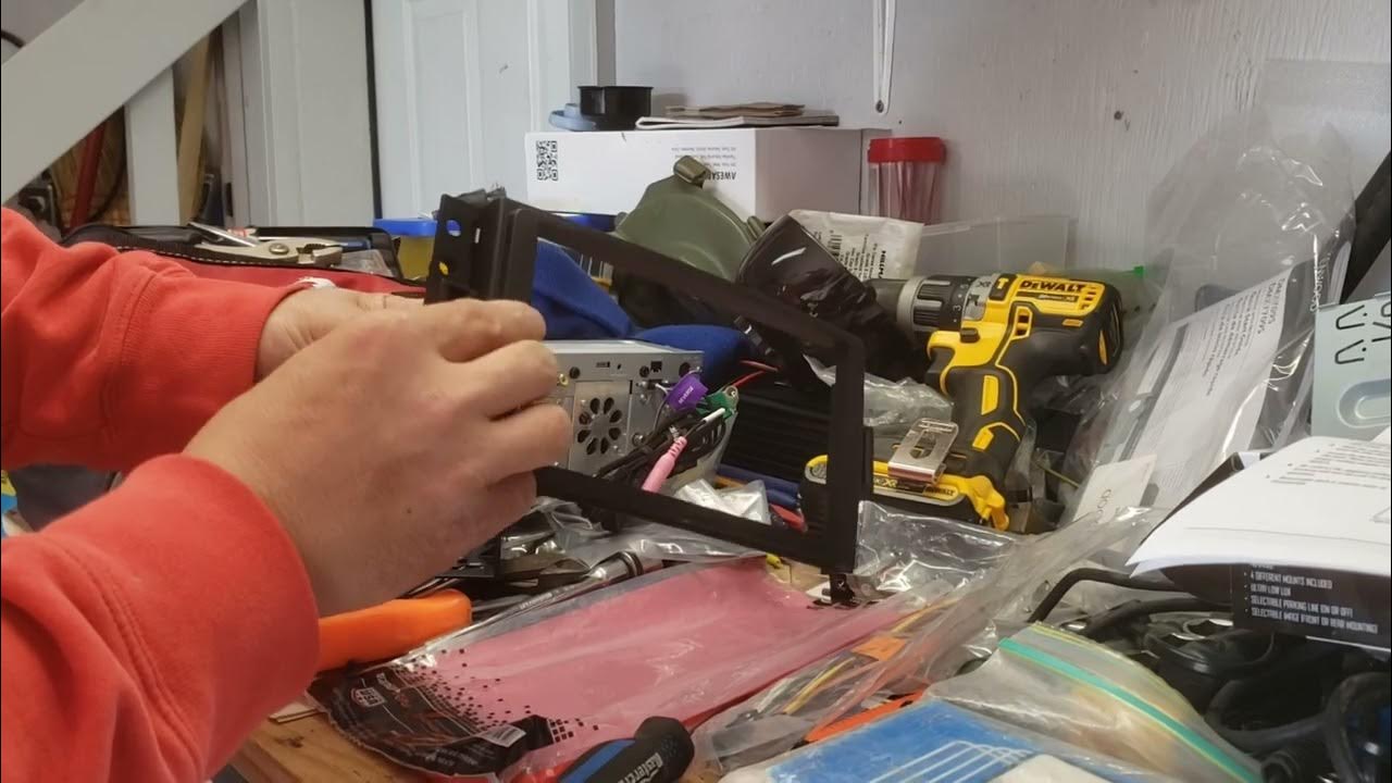 Kenwood DMX7709S Double Din install with backup camera on 2008 H3