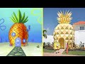 Spongebob Houses and Foods In Real Life