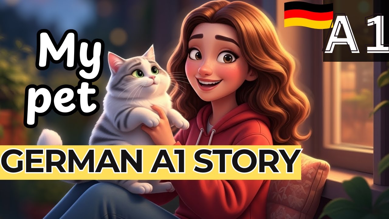 LEARN GERMAN| Easy German A1 Story: My Pet🐱(For Absolute Beginners)