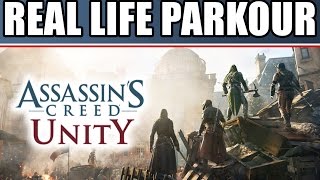 Assassins Creed Unity Comic Con Trailer: Parkour Course And Real Life Leap Of Faith