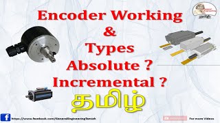 What is Encoder-working and types-Absolute and incremental in Tamil