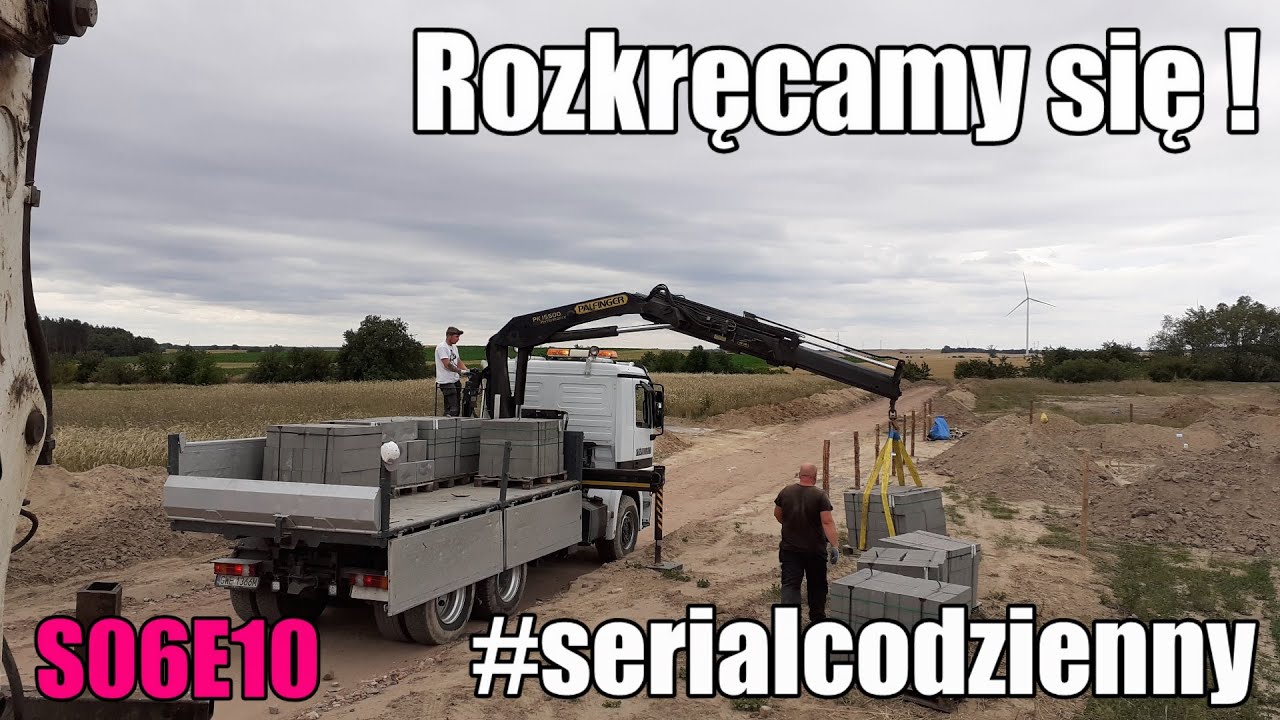S06E10 | Rozkręcamy się na dobre ! | Pierwsze działania żurawiem na budowie | 