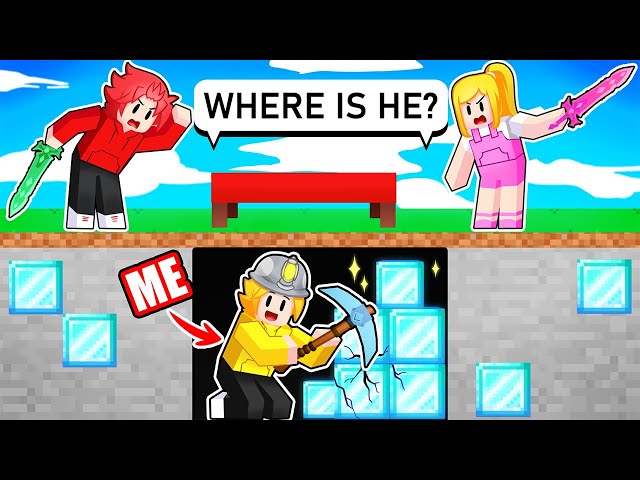 Using MINER To CHEAT in Hide u0026 Seek! (Roblox Bedwars) class=