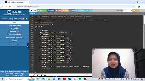 tugas pemrograman if else di bahasa pemrograman c++