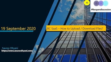 #bcopendiscussion - 2020-09-19 - BCSaaS File Management.