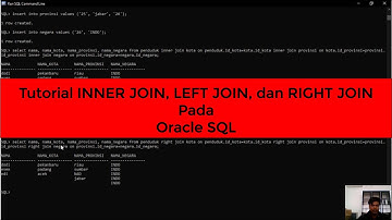 Tutorial INNER JOIN, LEFT JOIN, dan RIGHT JOIN Pada Oracle SQL