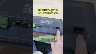 Industrial 7'' touch display, complete RS232/485 serial, USB & Ethernet connectivity #lcd #tft
