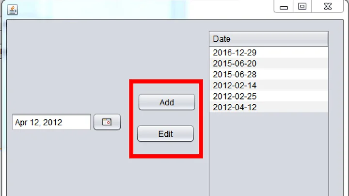 Java JTable And JDateChooser 📅 GET & SET  [ with source code ]