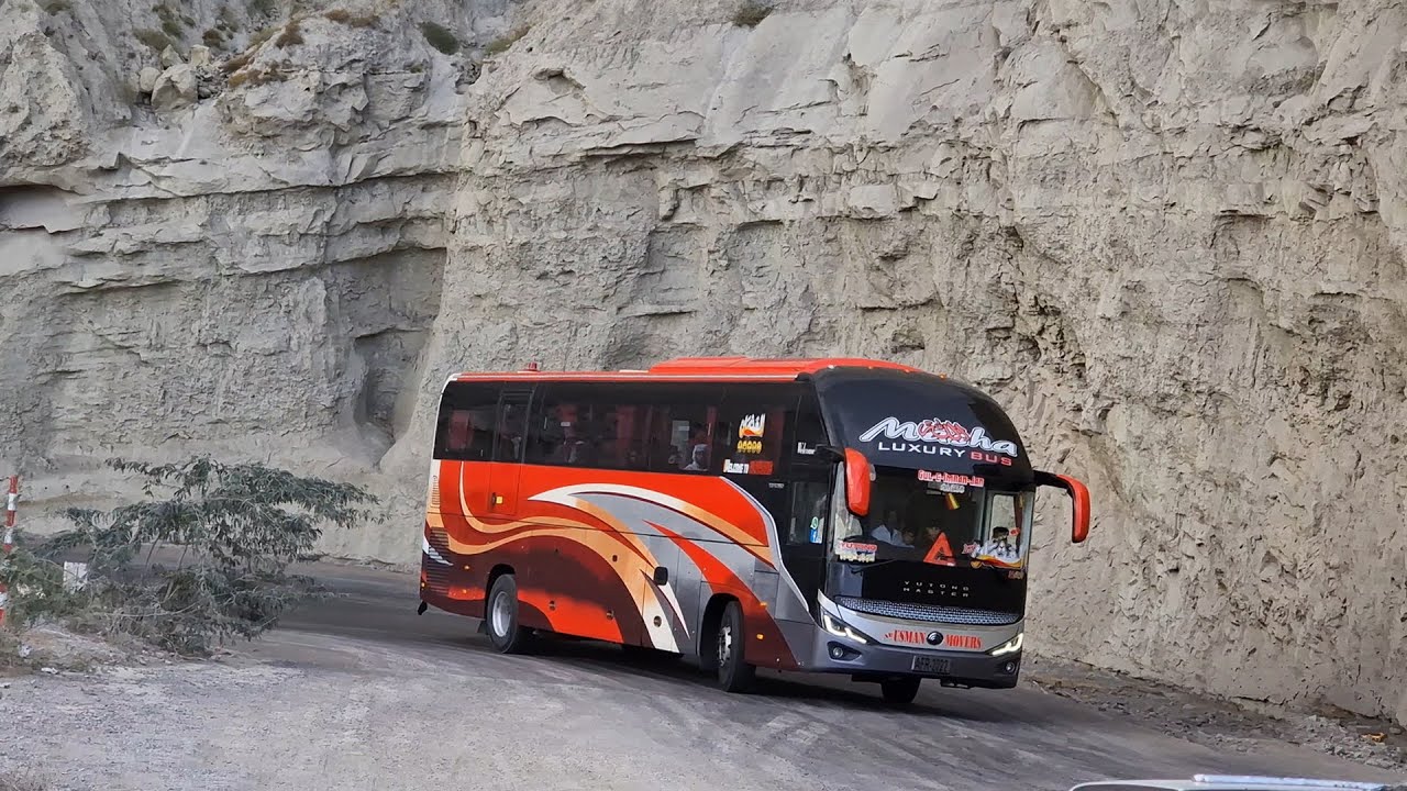 Yutong Master Nova Bus | Makran Buses | Mountain Road | Coach Bus | Bus TV | Nova Yutong Bus