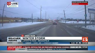Afternoon commute slowed by icy conditions