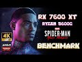 RX 7600 XT | SPIDERMAN MILES MORALES |  BENCHMARK | 4K, RAYTRACING, MAX SETTINGS, FSR