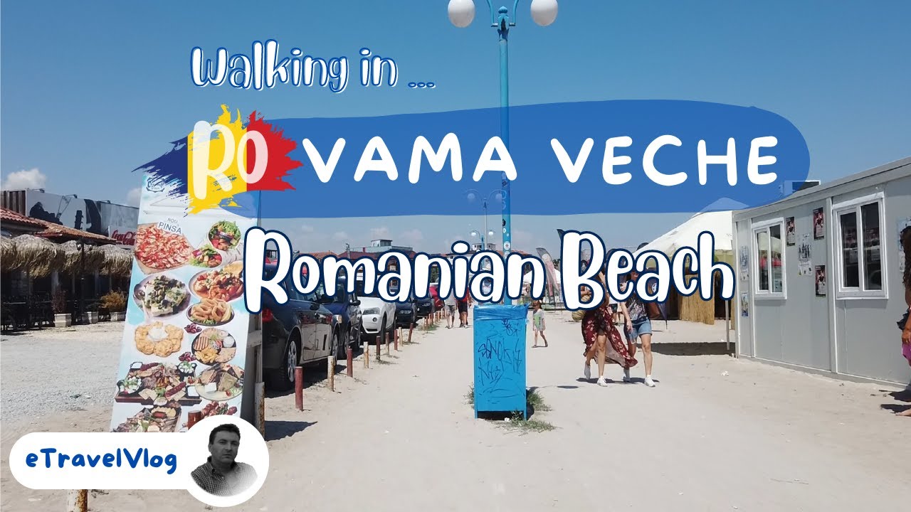 Vama veche, Romanian beach town walk, Walking to the beach in Romania