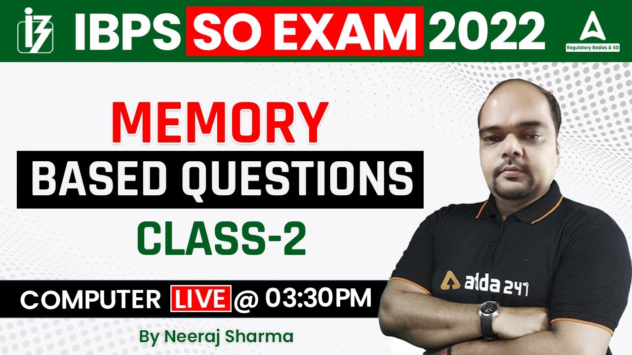 IBPS SO Computer | IBPS SO Computer Memory Based Questions | Class #2 ...