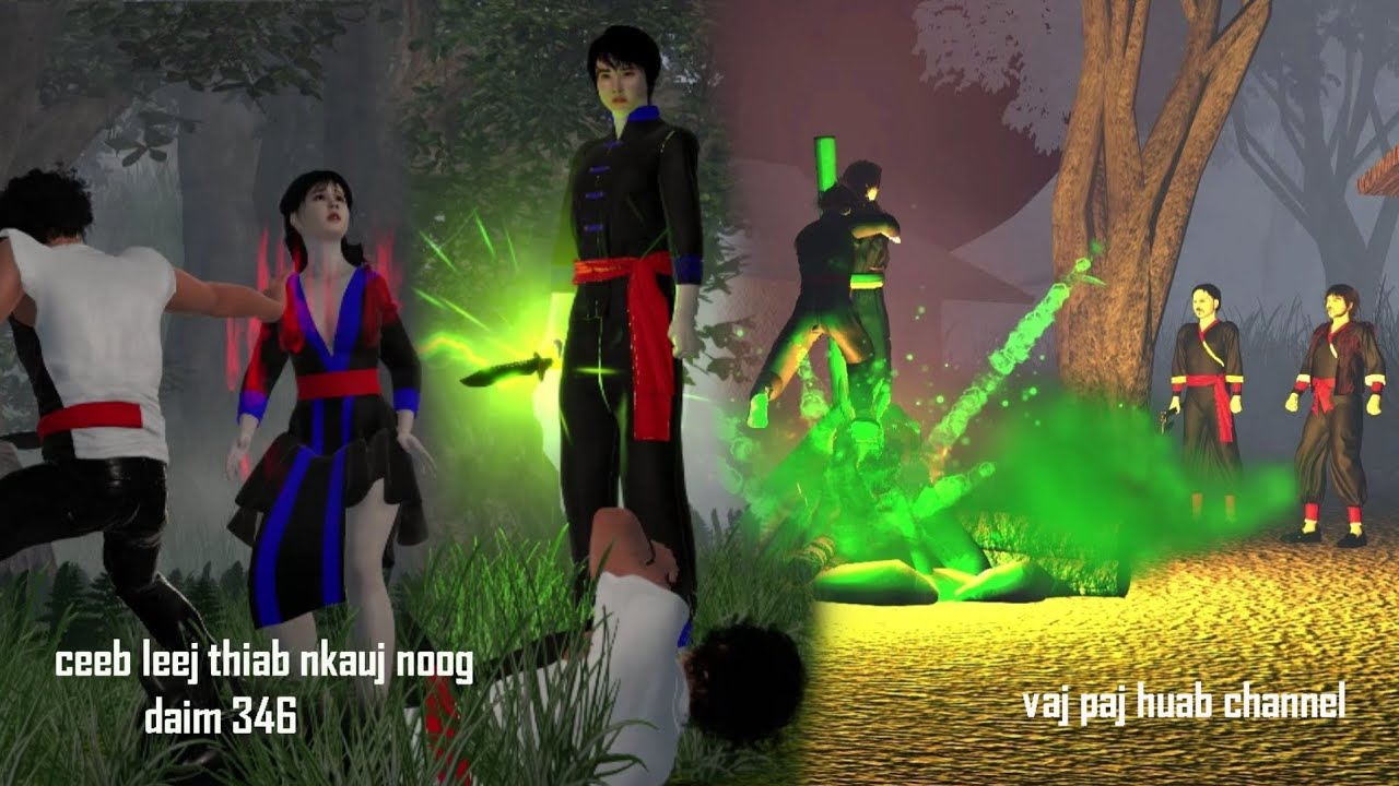 Ceeb leej thiab nkauj noog daim 346, hmong movie 3d