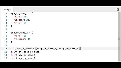 Joining multiple dictionaries in Python with the unpack operator