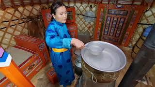 HOW TO MAKE MILK VODKA| Mongolian Traditional Drink