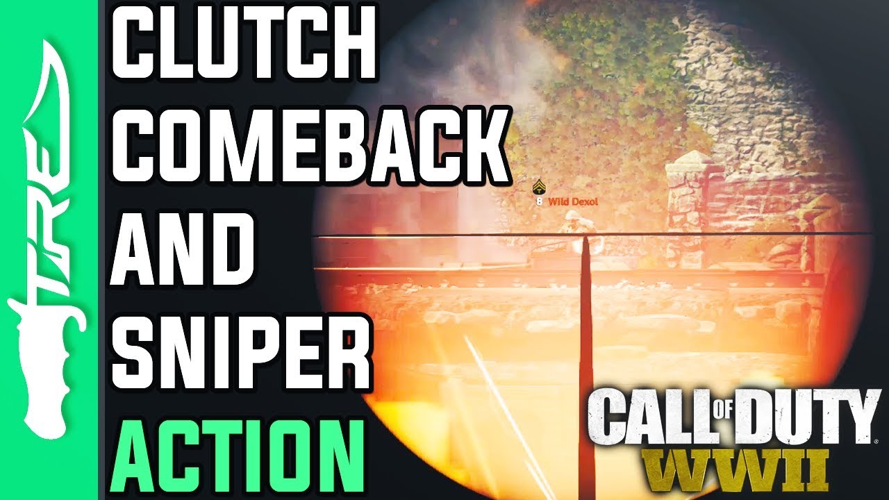 CLUTCH COMEBACK AND SNIPER ACTION! - Call of Duty WW2 Multiplayer Gameplay w/ LANDAN (COD WWII)