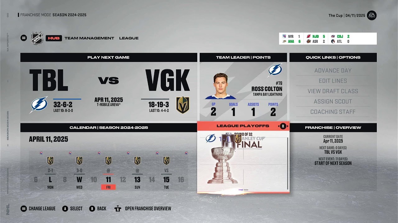 The Elite Cup- Season 3-Tampa Bay Lightning- Elite Cup Playoffs Rnd of 32 Gm 2