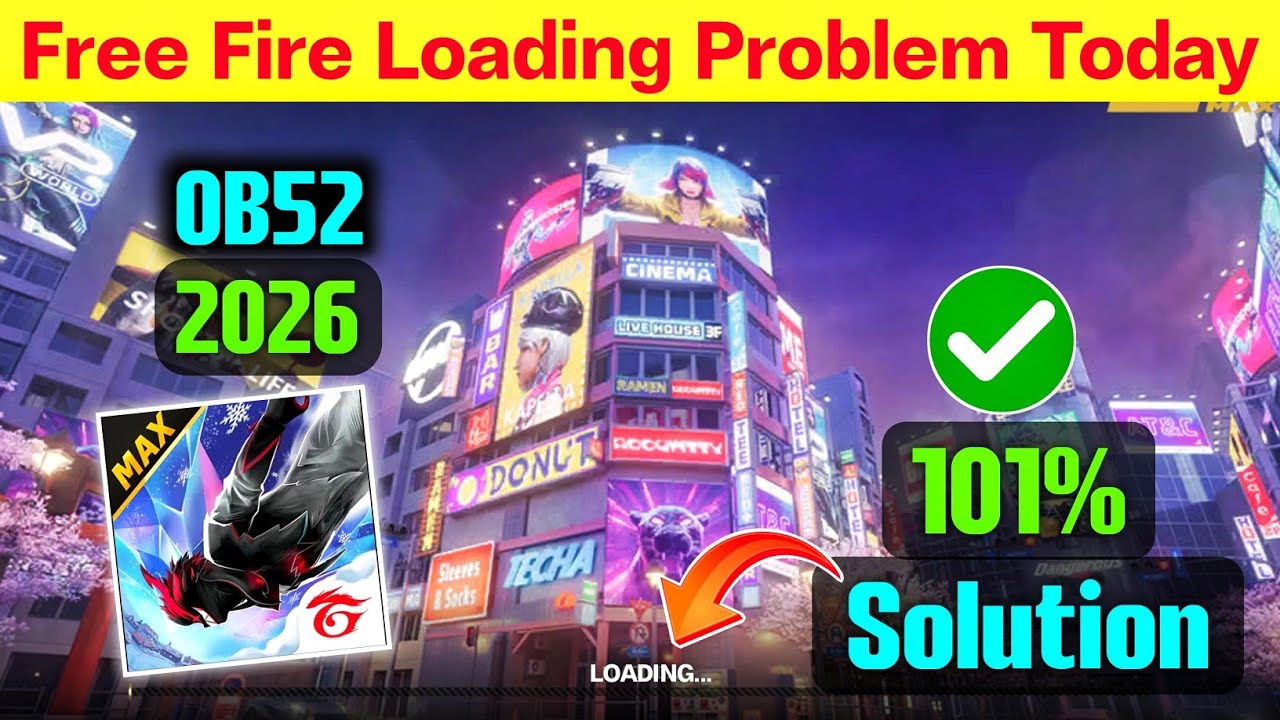 free fire loading problem | free fire kyon nahin chal raha hai | ff loading problem | free fire ob52