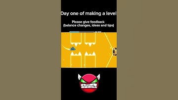 Day one of making a level #gd #geometrydash #demonlevel