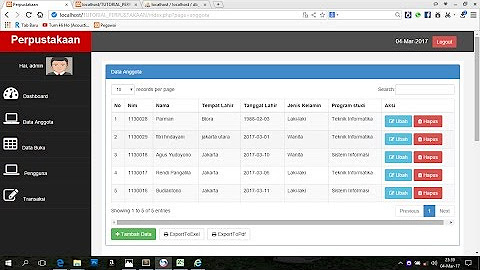 Tutorial Membuat Aplikasi Perpustakaan Dengan php mysql dan Bootstrap ...