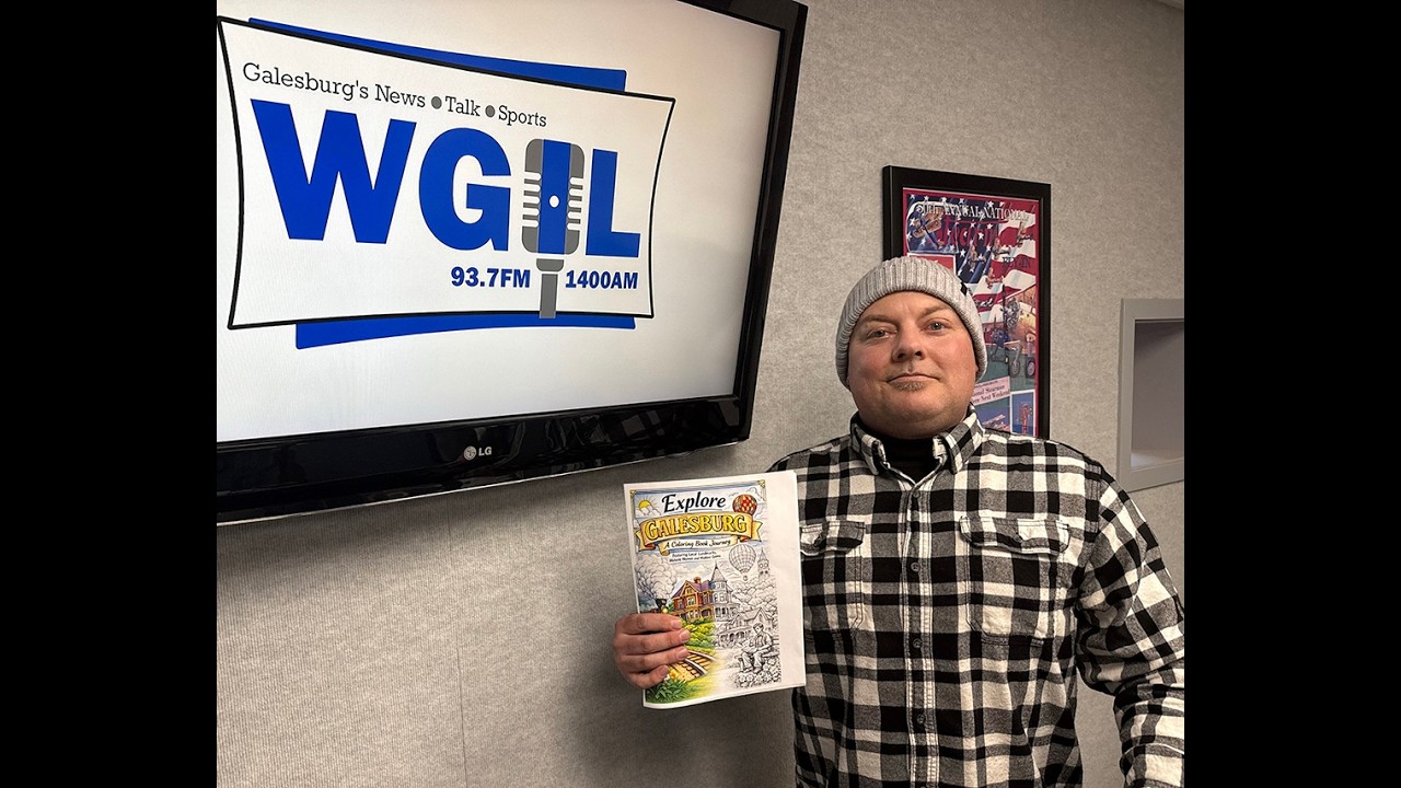 He Left California, Fell in Love with Galesburg—Now He's Making a Coloring Book