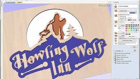 C06C - Howling Wolf Sign - Toolpath Creation