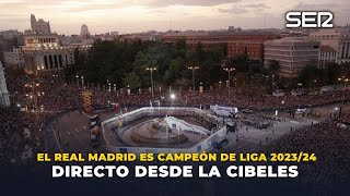 ¡CÁMARA EN DIRECTO DESDE LA CIBELES! Llega la afición del Real Madrid para celebrar al 36ª Liga